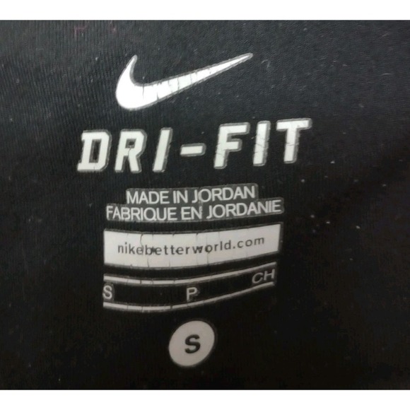 Nike Dri Fit Leggings Crop Pink Gym Yoga Activewear Inside Pocket Size Small - Picture 3 of 4